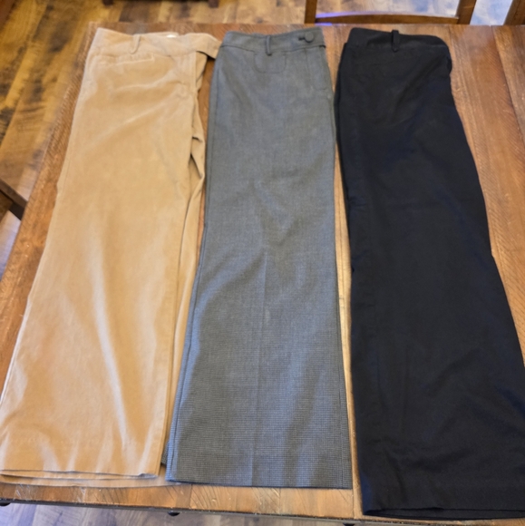 LOFT Dresses & Skirts - Loft Pants Bundle Tan, Gray, and Black Size 8